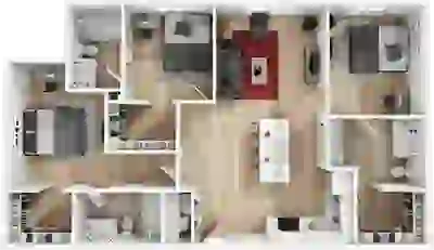 Student 3 Bedroom Apartments